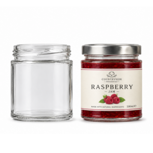 206ml Lightweight Panel Glass Jar