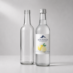 330ml Mountain Lightweight Bottle Mock Up Lemon